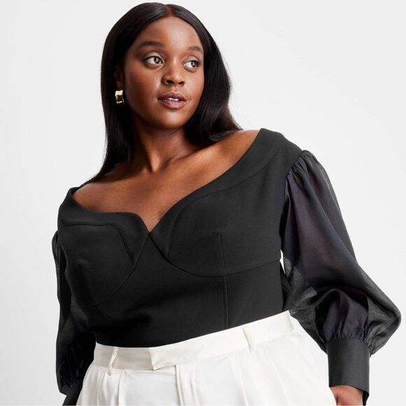 Off the Shoulder Bustier Blouse - Future CollectiveTM with Kahlana Barfield - Picture 1 of 4